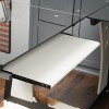Christopher Knight Home Oria L-Shaped Desk with Tempered Glass - Black/Gray: Modern Office Desk with Open Storage Shelf - 3 of 4
