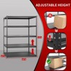 Atlas Shelving 5-Tier 48"x24"x72" 3250lbs Steel Boltless Shelving with Laminate Deck Dark Gray: Adjustable, Rust-Resistant - 2 of 4