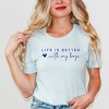 Simply Sage Market Life Is Better With My Boys Heart Short Sleeve Tee - 2 of 4