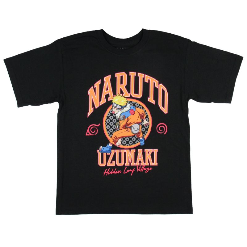 Naruto Shippuden Boys' Uzumaki Hidden Leaf Village Licensed T-Shirt, 1 of 4