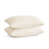 Peace Nest Premium Feather Down Bed Pillows with 100% Cotton Cover Set of 2 - image 2 of 4