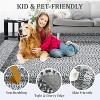Braided Print Area Rug - 100% Polyester, 350gsm Pile Weight, TPR Non-Slip Backing, Washable, Farmhouse Design, Multiple Sizes - 4 of 4