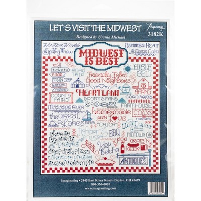 Imaginating Counted Cross Stitch Kit 10"X11"-Let's Visit The Midwest (14 Count)