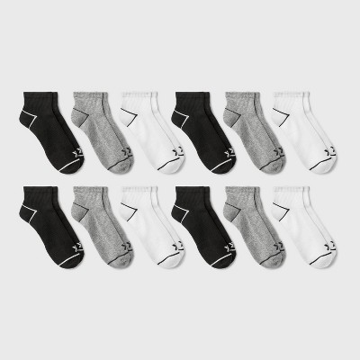 Men's Assorted Ankle Athletic Socks 12pk - All In Motion™ 6-12