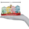 Old World Christmas Glass Blown Ornament, San Francisco Painted Ladies Homes - 4 of 4