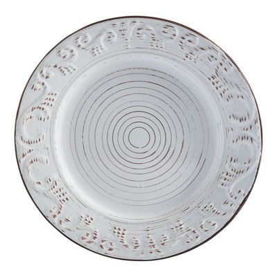 Pfaltzgraff Trellis White Ceramic 12-Piece Dinnerware Set