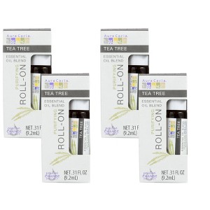 Aura Cacia Tea Tree Essential Oil Purifying Roll-On - Case of 4/0.31 fz - 1 of 4