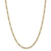 Black Bow Jewelry 4.75mm, 14k Yellow Gold, Hollow Figaro Chain Necklace - 3 of 4