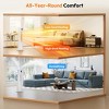 Etust 2-in-1 Tower Heater with Humidifier, Ceramic Oscillating Space Heater with Thermostat & Timer, Portable Electric Heater for Bedroom 29.5” - 2 of 4