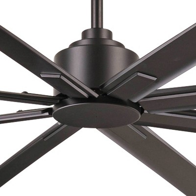 65" Smoked Iron 8-Blade Smart Ceiling Fan with Remote