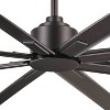 65" Minka Aire Modern Outdoor Ceiling Fan with Remote Control Smoked Iron Wet Rated for Patio Exterior House Home Porch Gazebo - image 3 of 4