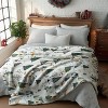 Lomsoe Christmas Trees Animals Snow House Soft Cozy Warm Throw Blanket Christmas Gift Bed Blanket Throws for Xmas Winter Bedding Couch - 3 of 4