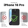 Vena vCommute for Apple iPhone 16 Pro Case, Wallet Case, Leather Flip Cover with Card Slot and Kickstand - 3 of 4