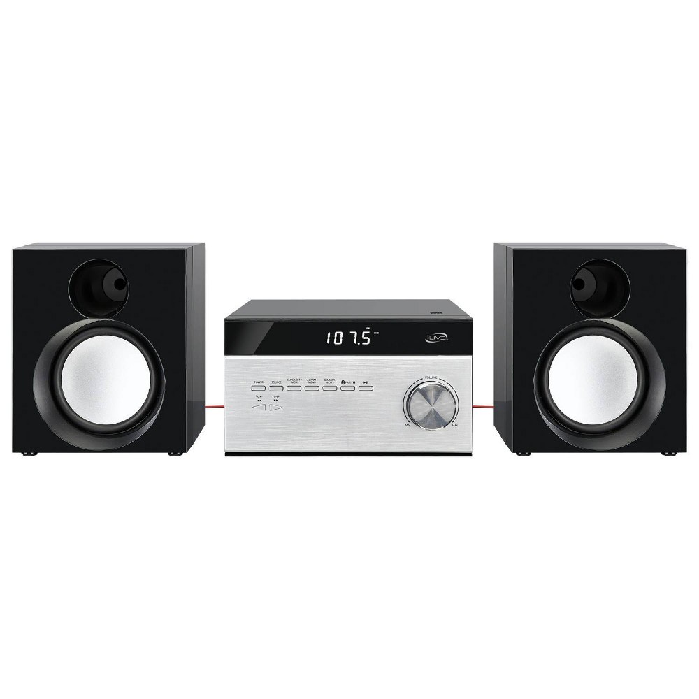 iLive Home Music System: Bluetooth CD Player with Alarm Clock & AM/FM Radio