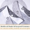 LunaLulinlk Weighted-Hem Fabric Bathroom Curtain, Water-Repellent - 2 of 4