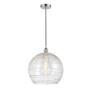 Athens Deco Swirl - 1 Light Pendant In Industrial Style-15.88 Inches Tall and 13 Inches Wide - 1 of 1