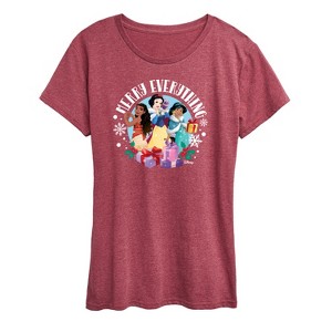 Women's - Disney - Merry Everything Short Sleeve Graphic T-Shirt - 1 of 4
