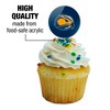 Fort Lewis College Primary Logo Cupcake Picks Toppers Decoration Set of 6 - 3 of 4