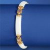 Ross-Simons White Jade and 1.40 ct. t.w. Multi-Gemstone "Good Fortune" Bracelet in 18kt Gold Over Sterling - 4 of 4