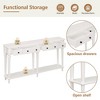 YOOCOZZ  Retro Entryway Table with Drawers and Shelf - 2 of 4