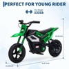 Jojoka 24V Kids Dirt Bike, Ride-On Off-Road Motorcycle with Rear Wheel Suspension, Twist Grip Throttle, 350W Motor, 13.67MPH - 2 of 4