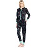 Ashford & Brooks Women's Mink Fleece Hooded One Piece Pajama Jumpsuit - 3 of 4