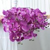 REGALWOVEN Real Touch Decor Artificial Phalaenopsis Flowers 26.4" 12 Pcs - 3 of 4