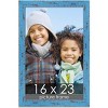 PosterPalooza | Shabby Chic Blue Picture Frame - UV Acrylic, Foam Board Backing, Hanging Hardware - 2 of 4