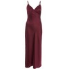 QUIZ Women's Satin V Neck Slip Maxi Dress - 4 of 4