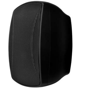 Monoprice WS-7B-42-B 4in. Weatherproof 2-Way 70V Indoor/Outdoor Speaker, Black (Each) For Whole Home Audio Systems, Restaurants, Bars, Patio, Poolside