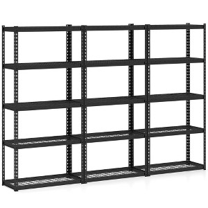Tangkula 5-Tier Storage Shelf Heavy Duty Storage Utility Rack Shelf w/Anti-tipping Device - 1 of 4