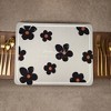 Unique Bargains Flower Dish Drying Mat Beige Black 19.69"x15.75" 1 Pc - 2 of 4