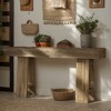 Hommoo 63" Solid Wood Console Table with Triangle Legs, Narrow Entryway Sofa Table - 4 of 4