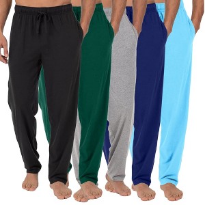 Blue Ice Men's Modern Fit Classic Lounge Pants-5 Pack - 1 of 4