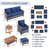 Buenhomino 10-Piece Outdoor Patio Set – 4 Single Chairs, Sofa, 2 Side Tables, 2 Ottomans & Coffee Table, All-Weather Wicker, Beige - 4 of 4