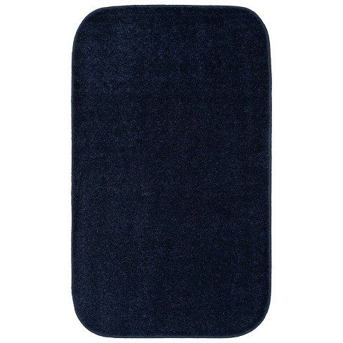 Garland Rug Gramercy 24"x40" Washable Bath Rug Navy: Non-Slip, Tufted, Quick-Dry, Machine-Made Bathmat - image 1 of 4