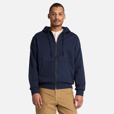 Timberland Men's Oyster River Chest Logo Zip Hoodie, Dark Sapphire ...