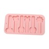 Unique Bargains Candy Mould 6-Cavity Animal Faces Candy Mould 6 Different Designs Hand Wash 8.31"x4.21"x0.55" 1 Pc - 3 of 4