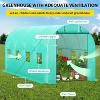 Greenhouses for Outdoors, Durable Green House Kit with Window, Thicken PE Cover, Portable Walk in Green Houses for Backyard Outside - 4 of 4