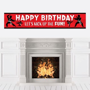Big Dot of Happiness Karate Master - Happy Birthday Martial Arts Decorations Party Banner - 1 of 4
