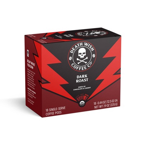 Death Wish Coffee Dark Roast Single Serve Pods - 18ct : Target