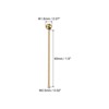 Unique Bargains Brass DIY Craft Jewelry Making Round Ball Head Pins 200 Pcs - 2 of 4
