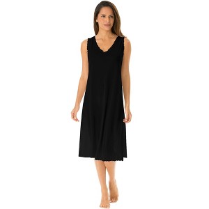 Comfort Choice Women's Plus Size Lace-Trim Slip - 1 of 4