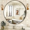 Aoibox Round Wall Mirror with Brushed Aluminum Frame, Modern Decorative Circle Mirror for Bathroom, Living Room, Bedroom, Entryway - 2 of 4