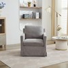 GDFStudio Fitch 29.9" W Upholstered Swivel Chenille Arm Chair with Removable Back Cushion - 2 of 4