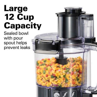 Hamilton Beach 12 Cup Stack and Snap Food Processor - Black - 70727_6