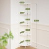 Corner Shelf Stand, 5-Tier Bookshelf, 65" Tall Shelves for Bedroom, Living Room, Narrow Display Shelf Bookcase - 2 of 4