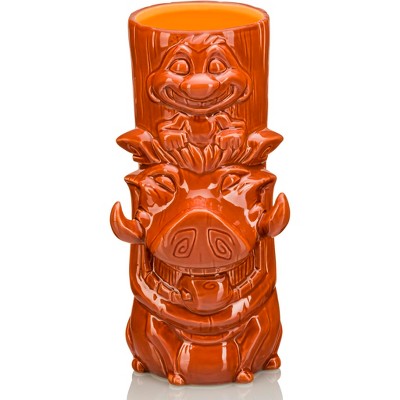 Beeline Creative Geeki Tikis Disney The Lion King Timon and Pumbaa Ceramic Mug | Holds 28 Ounces