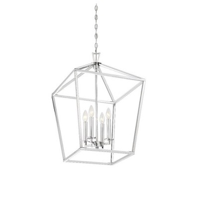 Townsend Matte Black 4-Light Open Lantern Pendant