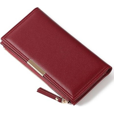 BEAFUP Women’s Wallet - RFID Blocking Large Capacity PU Leather Purse  with Zipper Pocket, Card Slots for Everyday Use, Travel & Business